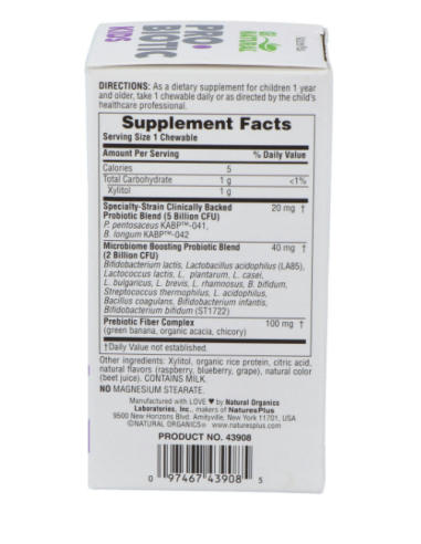 Gi Natural Probiotic Kids 30 Comp. Mastic. de Natures Plus