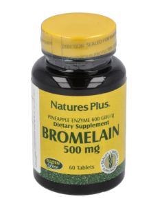 Bromelaina 500 mg 60 comp Natures Plus | Apoyo Digestivo Natural