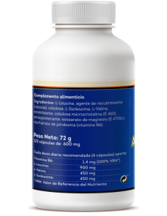 BCAA's 600mg 120 Cápsulas Sotya | Aminoácidos Ramificados 2