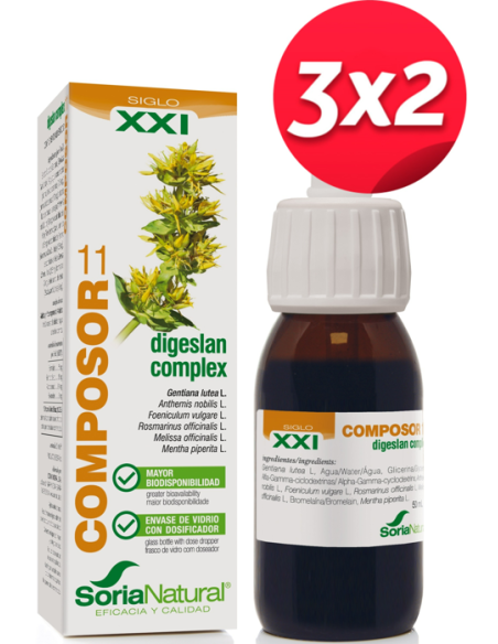 Pack 3X2 Composor 11 Digeslan Complex XXI 50ml Oferta