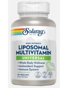 Universal Liposomal Multivitaminas Solaray – 60 Vegcaps