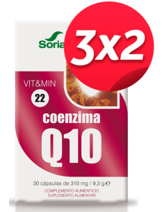 Pack 3X2 Coenzima Q10 30 Capsulas de Suplementos Mgdose