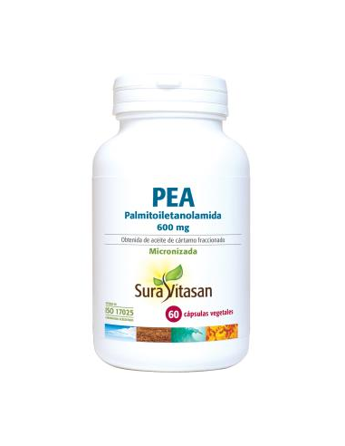Pack 2 uds Pea Palmitoiletanolamida 600Mg 60V capsulas de Sura Vitasan