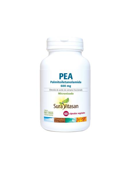 Pack 2 uds Pea Palmitoiletanolamida 600Mg 60V capsulas de Sura Vitasan