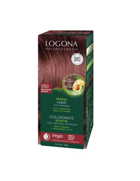 Colorante Vegetal Caoba (Mahogany Red) de Logona
