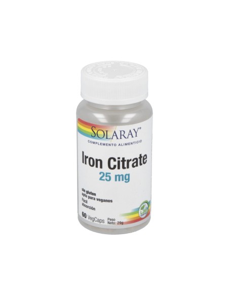 Iron Citrato 25Mg. 60Cap.