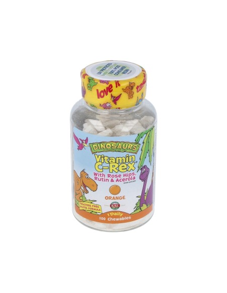 Vitamina C Rex 100 Dinosaurios Masticables Kal de Solaray