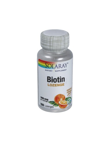 Biotin 1000Mcg. 100 ComprimidosSublinguales de Solaray
