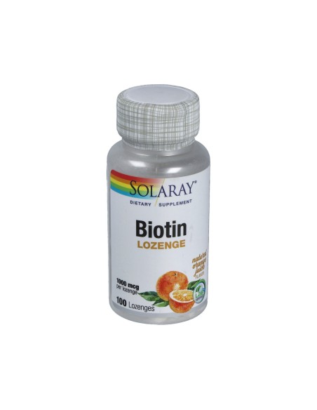Biotin 1000Mcg. 100 ComprimidosSublinguales de Solaray