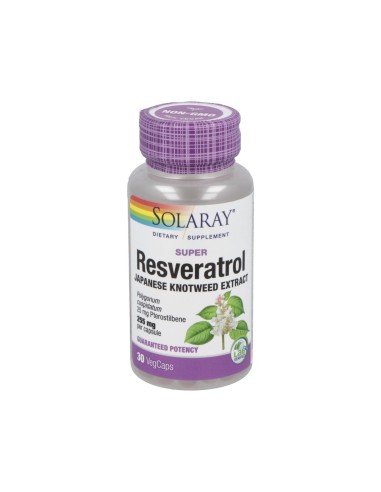 Super Resveratrol 250Mg. 30Cap. de Solaray