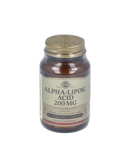 Acido Alfa Lipoico 200Mg. 50Vegicaps