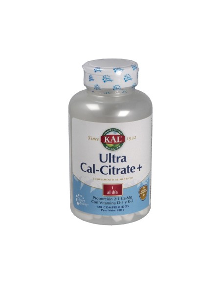 Ultra Cal Citrate + K2   120Compr. de Solaray