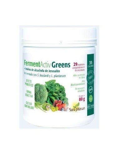 Ferment Activ Greens 80Gr. de Sura Vitasan