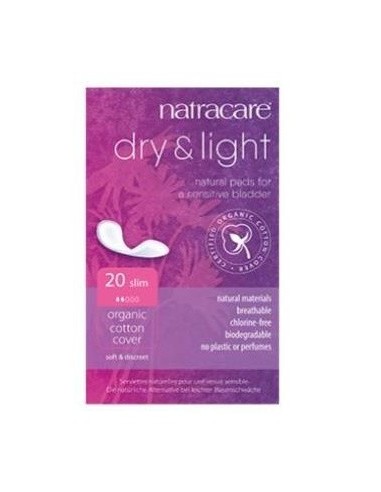 Compresa dry-light incontinencia, 20ud de Natracare