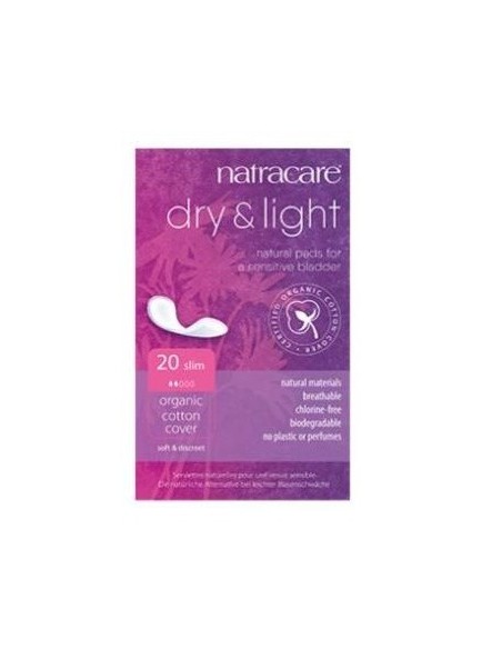 Compresa dry-light incontinencia, 20ud de Natracare