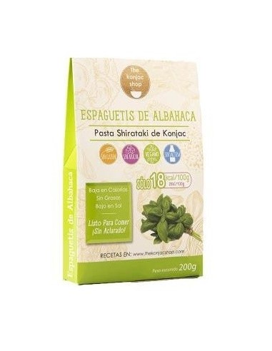 Espaguetis De Albahaca De Konjac 200Gr. Sg Vegan de The Konjac Shop