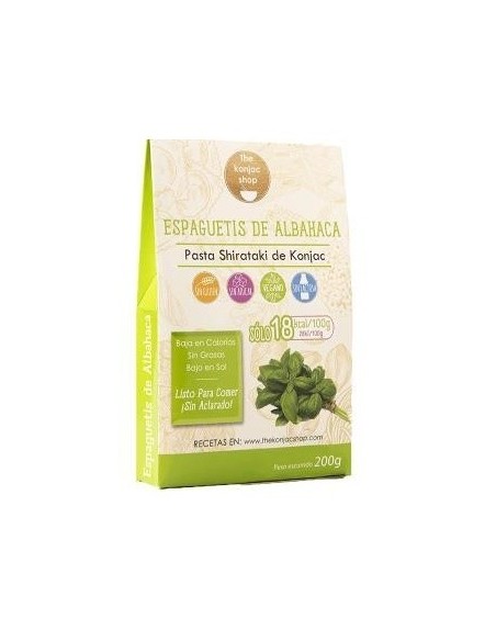 Espaguetis De Albahaca De Konjac 200Gr. Sg Vegan de The Konjac Shop