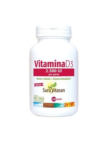 Vitamina D3 2.500Ui 120Perlas. de Sura Vitasan