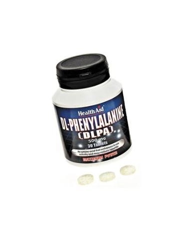 Dlpa (Dl-Fenilalanina) 500Mg. 30Comp.  Health Aid** de Health Aid