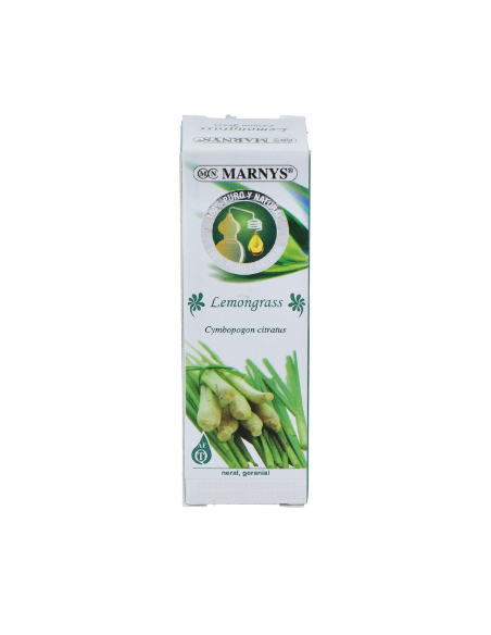 Aceite Esencial Alimentario De Lemongrass        Estuche Con Botella - 15 Ml Marnys