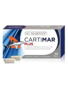 Cartimar Plus     Cartilago Tiburon+ Vitamina C+ Vitamina  B6      60 Cápsulas  X 500 Mg Marnys