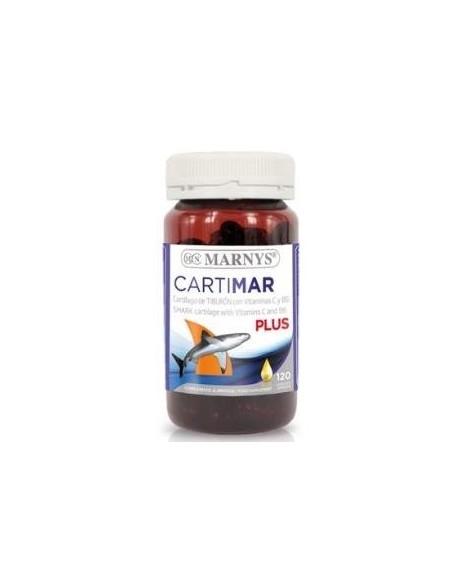 Cartimar Plus     Cartilago Tiburon+ Vitamina C+ Vitamina  B6    120 Cápsulas  X 500 Mg Marnys