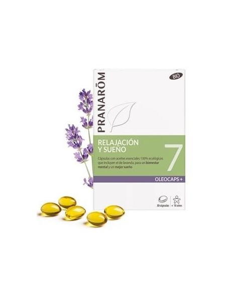 Oleocaps+ Plus 7 Relajacion Y Sueño 30Cap. Bio de Pranarom