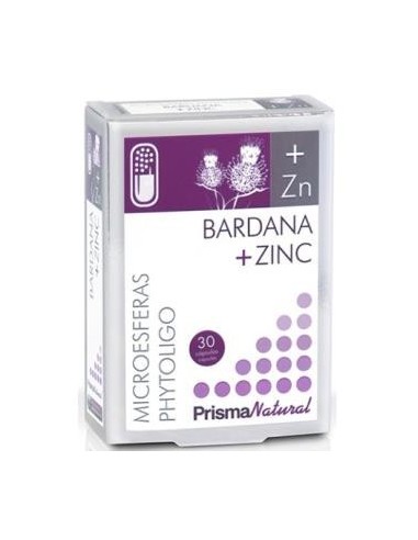 Bardana + Zinc Microesferas 30Cap. de Prisma Natural