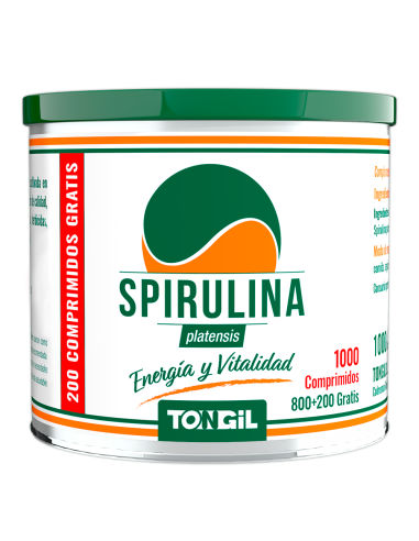 Spirulina 800+200Comp. de Tongil