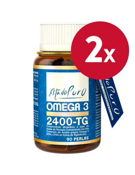 Pack 2 Unidades Omega 3 2400 Tg 90 Perlas Estado Puro de Ton