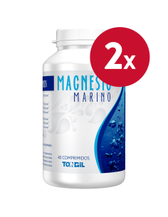 Pack 2 Unidades Magnesio Marino 40 Comprimidos de Tongil.