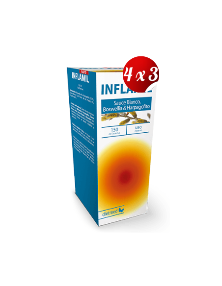 Pack 4x3 uds Inflamil Crema 150 Ml De Dietmed