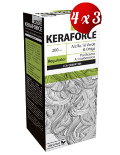 Pack 4x3 uds Keraforce Detox Champú 200 Ml De Dietmed