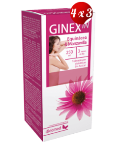 Pack 4x3 uds Ginexin Solución Oral 250 Ml De Dietmed