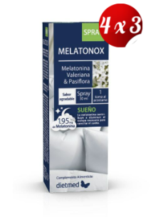 Pack 4x3 uds Melatonox Spray Spray Bucal 30 Ml De Dietmed
