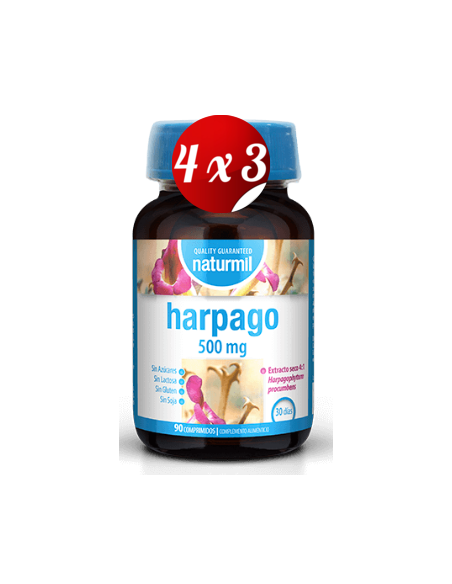 Pack 4x3 uds Harpago 500 Mg  90 Comprimidos De Dietmed