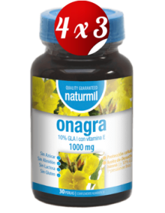 Pack 4x3 uds Onagra 1000 Mg Perlas 30 Capsulas De Dietmed