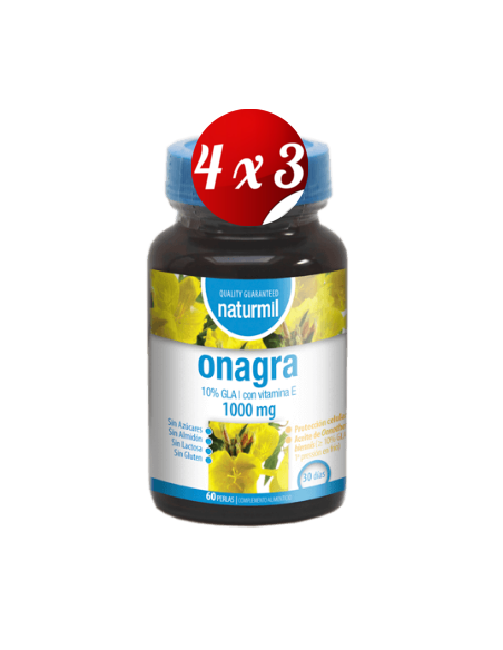 Pack 4x3 uds Onagra 1000 Mg Perlas 60 Capsulas De Dietmed