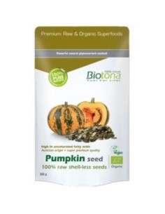 Pumpkin Seed Raw Semillas De Calabaza 300Gr. Bio de Biotona