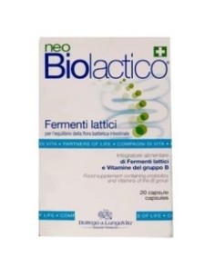 Neo Biolactico 20 Cápsulas  Bottega Di Lungavita