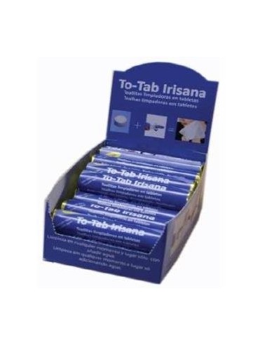 To-Tab Toallitas Limpiadoras Expositor 21Tubos de Irisana