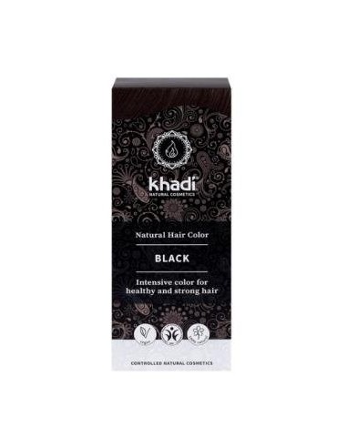 Tinte Herbal Color Negro 100Gr. de Khadi