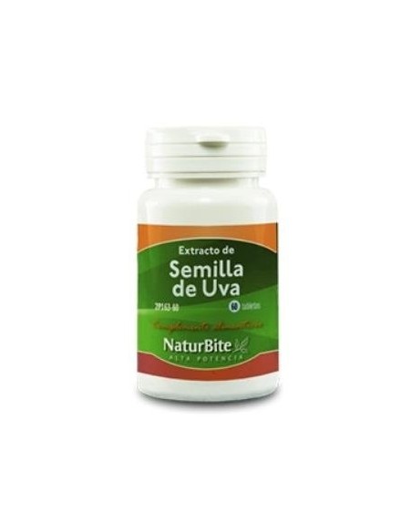 Extracto De Semilla De Uva 50Mg. 60 Comprimidos de Naturbite