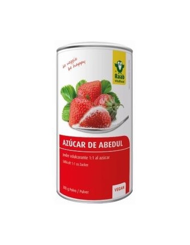Azúcar de abedul, bote 300gr de Raab Vitalfood