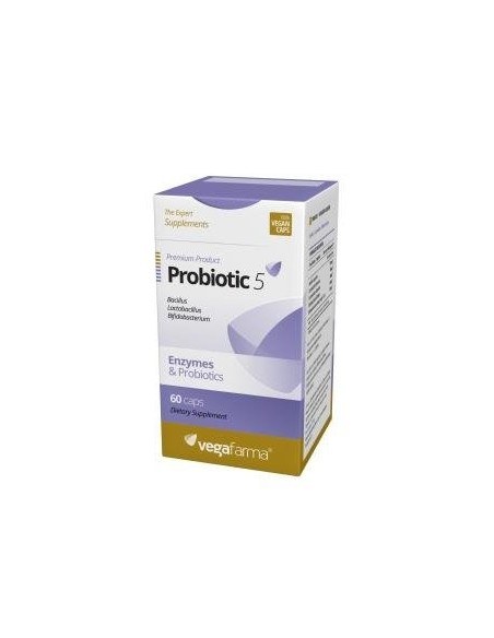 Probiotic 5 60 Cápsulas  Vegafarma