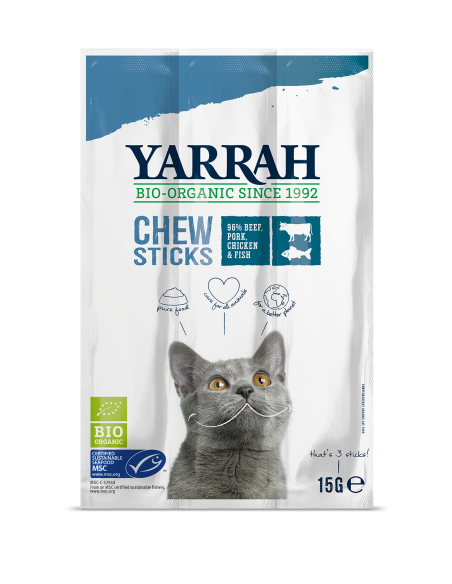 Sticks Con Pescado Y Espirulina Bio 15 g  de Yarrah