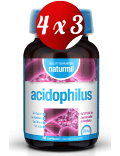 Pack 4x3 uds Acidophilus  60 Comprimidos De Dietmed