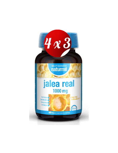 Pack 4x3 uds Jalea Real 1000 Mg Perlas 60 Capsulas De Dietmed