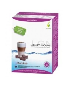 Pack 3X2 Light Nova Batido Chocolate 6S Sobres de Novadiet.