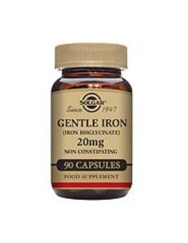 Hierro Gentle (No Estriñe) 20Mg. 90Cap. de Solgar